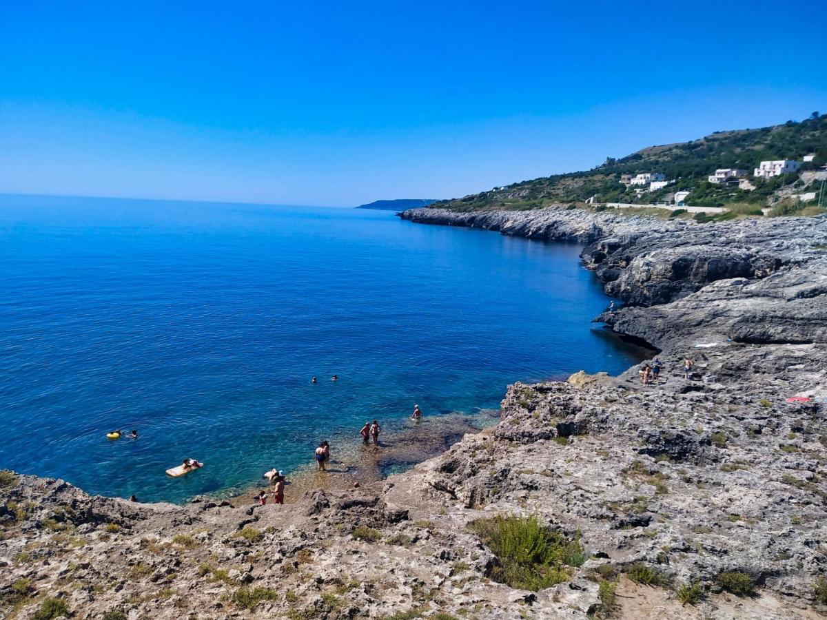 Marina Di Andrano - Alisso, Casa Vista Mare Con Parcheggio Privato E Wifi 빌라 외부 사진